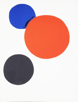 835.  ALEXANDER CALDER  (Lawnton, Pensilvania, 1898 - Nueva York, 1976) Cercles Noir, Bleu, Rouge, 1973