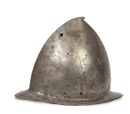 536.  Casco o morrión de acero.S. XVI - XVII.