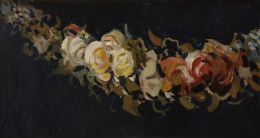 850.  ENRIQUE MARTÍNEZ-CUBELLS Y RUIZ DIOSAYUDA (Madrid, 1874-Málaga, 1947)Conjunto de cuatro estudios florales