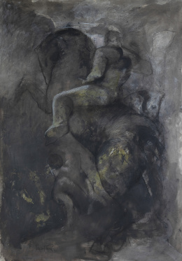 926.  MIGUEL PEÑA (Madrid, 1951)Jinete, 1990