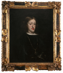 825.  JUAN CARREÑO DE MIRANDA (Avilés, 25 de marzo de 1614-Madrid, 3 de octubre de 1685)Retrato de Carlos IIH. 1685