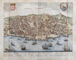 748.  MATTHAÜS MERIAN (1593- 1650)"Lissabona"