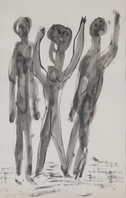 916.  BENJAMÍN PALENCIA (Barrax, Albacete, 1894 - Madrid, 1980)Tres figuras, c.1948