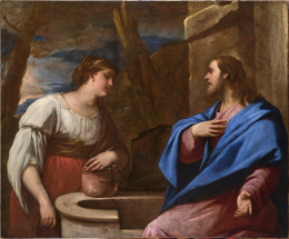 804.  LUCA GIORDANO (Nápoles, 1634-1705)Cristo y la samaritana junto al pozo