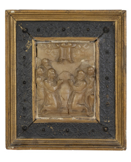 1088.  La Ascensión del Señor.Placa en alabastro en bajo relieve.Malinas, h. 1600.