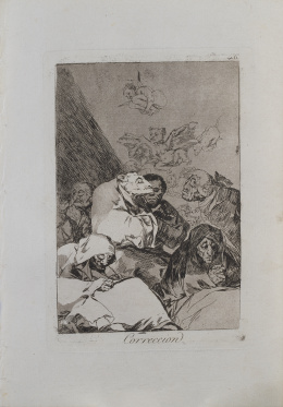 827.4.  FRANCISCO DE GOYA Y LUCIENTES (Fuendetodos, Zaragoza, 30.3.1746 - Burdeos (Francia), 16.4.1828)Corrección, 1797-1799