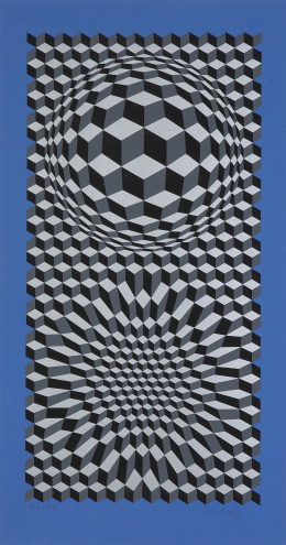 974.  VICTOR VASARELY (Pécs, Hungría, 1906 - París, 1997)Aix, 1976