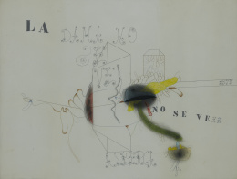 1003.  GABRIEL ALBERCA (Argel, 1934 - Benalmádena, 2011)“La dama no se ve”, 1975.