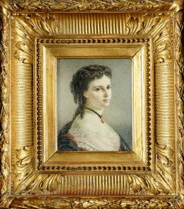 741.  ESCUELA ESPAÑOLA SIGLO XIX.Retrato de dama..