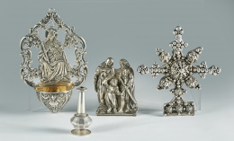 1126.  Perfumero en plata, S. XVIII-XIX.
