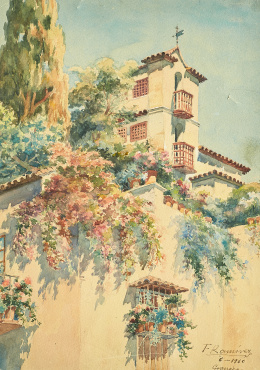 839.  ESCUELA ANDALUZA, PP. SIGLO XX. Casa en Granada.