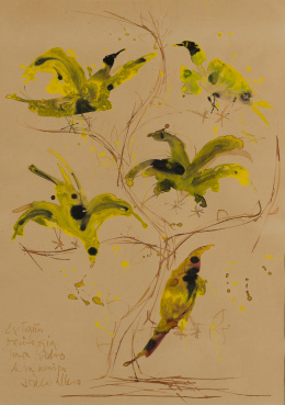 734.  JOSÉ CABALLERO (Huelva, 1915 - Madrid, 1991)“Ornitología”.