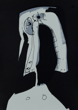 270.  ANTONIO SAURA (Huesca, 1930 - Cuenca, 1998)“Aphorismen (plancha 1)”, 1973.