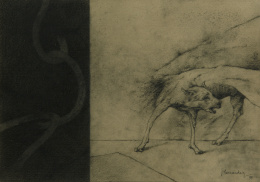 782.  JOSÉ HERNÁNDEZ (Tánger, 1944 - Málaga, 2013)“Encadenado”, 1999.