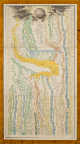 224.  JOSÉ HERRERA DÁVILAMapa de la historia universal de la antigüedad más remota arreglado a la carta geográfica de Federico Strass, profesor de historia de Berlín..