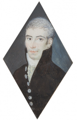 229.  ESCUELA ESPAÑOLA FF. SIGLO XVIII PP. SIGLO XIXRetrato de caballero.