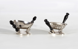 1122.  Chofeta fernandina de plata con marcas Diego de la Vega y Torres.Córdoba, 1818..