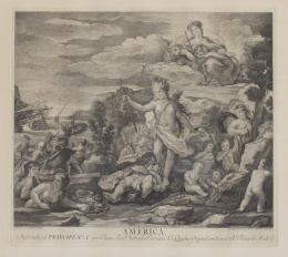 469.  LUCAS JORDÁN (pinx) y JUAN ANTONIO SALVADOR CARMONA (grab)América.