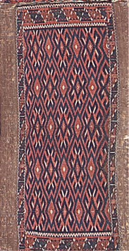 1160.  Antigua alfombra Yamut Suzani.ff. del S. XIX.