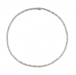 310.  Collar rivière de bandas de brillantes articuladas 