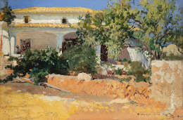 933.  JOAQUÍN SOROLLA Y BASTIDA (Valencia, 1863 - Madrid, 1923) Viejo Riu-rau de Jávea, 1900