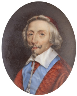 755.  ESCUELA FRANCESA, SIGLO XIXRetrato del Cardenal Richelieu