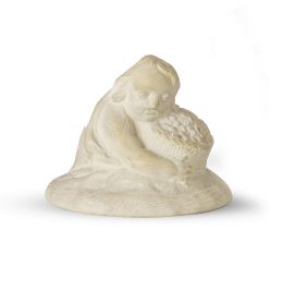 1041.  Tapa en barro.Alcora, finales del S. XVIII.