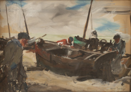 852.  ROBERTO DOMINGO FALLOLA (París, 1883-Madrid, 1956)Pescadores