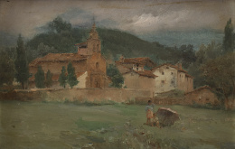 871.  CASIMIRO SAINZ (Santander, 1853-Madrid, 1898)Paisaje