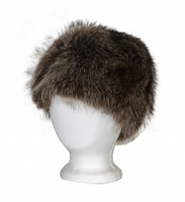 463.  Sombrero vintage de piel de zorro