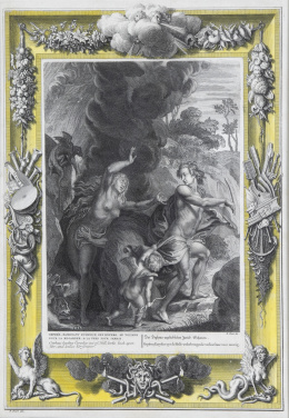 752.  BERNARD PICART (1673-1733)Orfeo y Eurídice"Orphée, ramenant Eurydice des enfers, se tourne pour la regarder & la perd pour jamais"