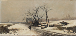 867.  MANUEL RAMOS ARTAL (Madrid, documentado a finales del S. XIX y principios del S. XX)Paisaje nevado
