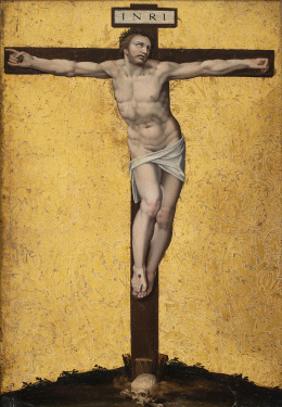769.  ESCUELA ROMANA, H. 1570- 1600Cristo crucificado