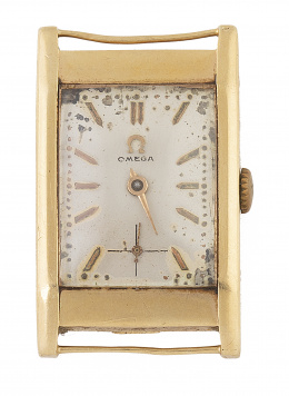 432.  Caja de reloj OMEGA años 80 en oro de 18K