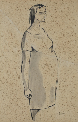941.  JOAQUÍN RUBIO CAMIN (Gijón, 1929 - 2007)Figura femenina