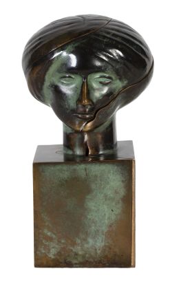 1006.  FRANCISCO BARÓN (Madrid 1931 - 2006)Cabeza de mujer