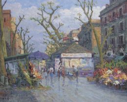 950.  MANUEL DE GRACIA (Mora, Toledo, 1937 - Madrid, 2017)Las Ramblas, 1981