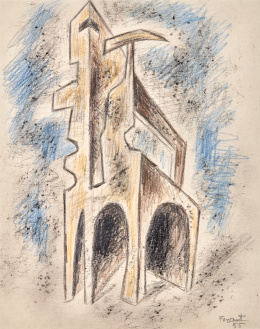 923.  ÁNGEL FERRANT  (Madrid, 1890 - 1961)Figura 4 (Todo se parece a algo), 1955