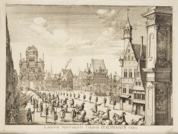749.  JAN VAN MEURS (1620-1647)"Laudum monumenta tuarum Ferdinande vides"