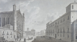 861.  ANÓNIMO FRANCÉSConvento de Santo Domingo y Palacio de la Intendencia de Valladolid