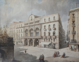 868.  ACHILLE BATTISTUZZI  (Trieste, 1830-Barcelona, 1891?)
El L