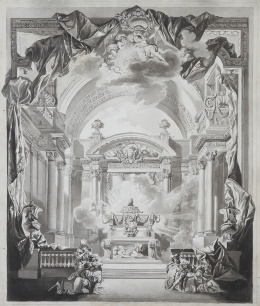 870.  LUIS PARET Y ALCÁZAR (Madrid, 1746-1799)Diseño de un monumento de Semana Santa para el Consistorio bilbaínoh. 1780-1782