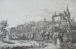 854.  ANÓNIMO FRANCÉSSegunda vista del Alcázar de Segovia