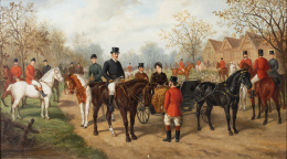 915.  EDWARD BENJAMIN HERBERTE (1857-1893) Día de caza, 1886