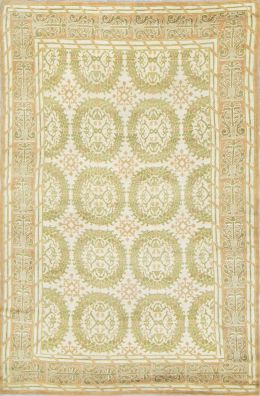 1119.  Alfombra en lana con diseño Cuenca.Fundación de Gremios.