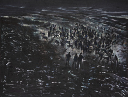 1164.  JUAN GENOVÉS (Valencia, 1930 - Madrid, 2020)Bañistas II, 1987