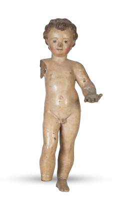 1246.  Niño Jesús.
Escultura de madera tallada y policromada
Esp