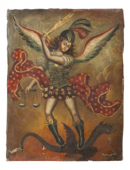 470.  ESCUELA COLONIAL, H. 1900San Miguel Arcángel