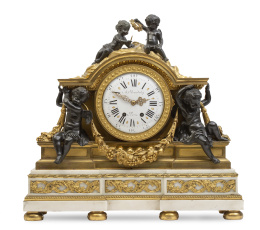 671.  "A. Beurdeley á Paris".
Reloj de sobremesa de estilo Luis 