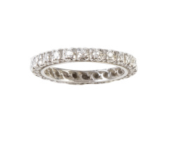 255.  Sortija alianza completa de brillantes